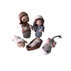 SIMPLE IDEAS - Pesebre Amigurumi 9 Piezas
