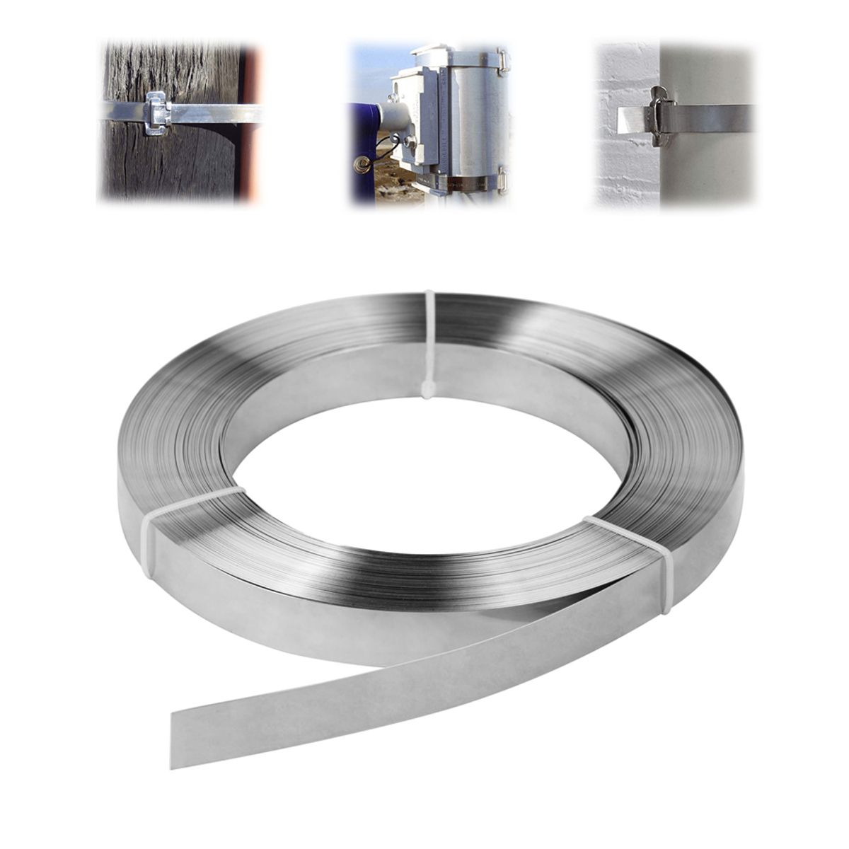 CINDISAMI - Rollo De Flejado Cinta O Fleje Durable Herramienta 12X30Mts