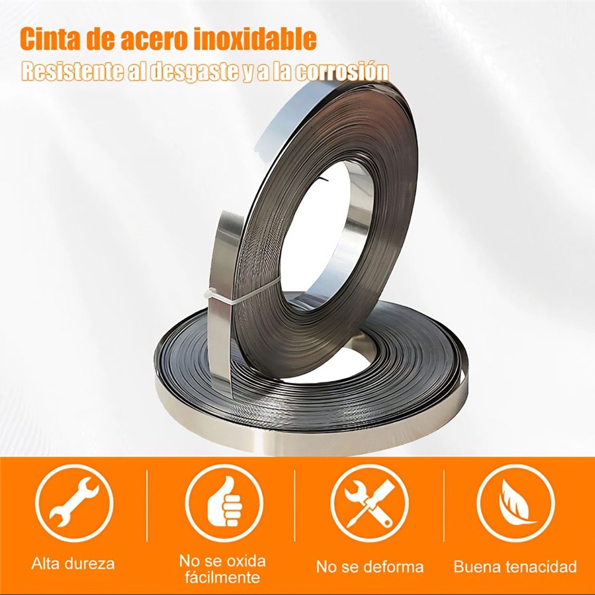 CINDISAMI - Rollo De Flejado Cinta O Fleje Durable Herramienta 12X30Mts