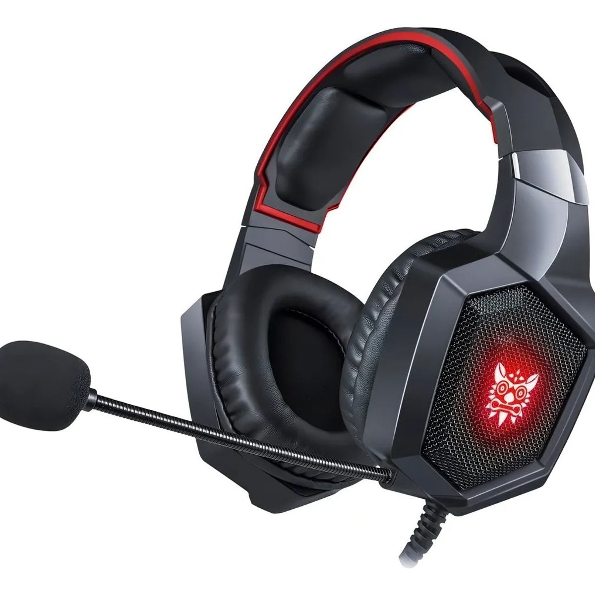 BLUEDREAMER - Audífonos Alámbrico con Micrófono Cancelación de Ruido RGB