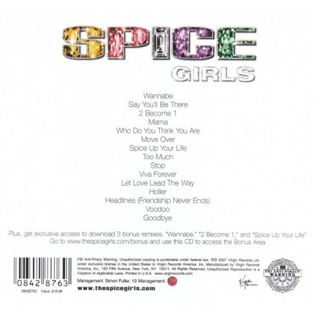 GENERICO - SPICE GIRLS - GREATEST HITS / CD