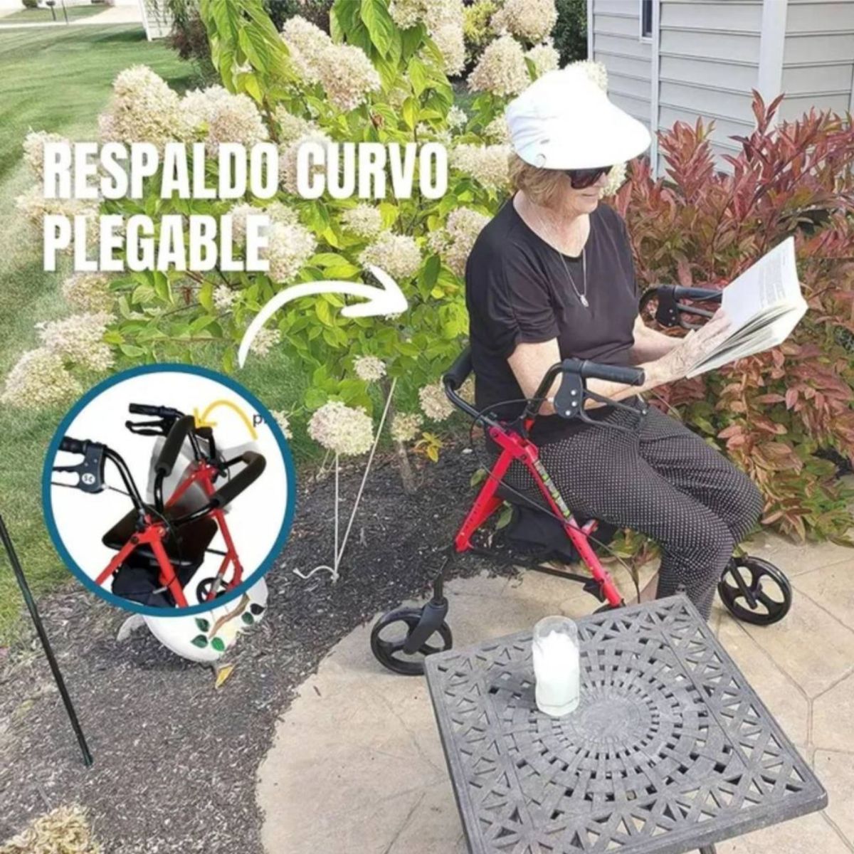 MOVI - Burrito andador Ortopédico Plegable con Asiento Frenos y Canasto  Movilidad Segura