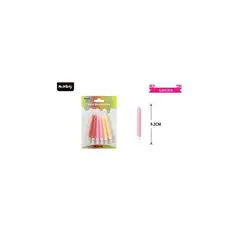 GENERICO - Velas multicolor 92cm 6pcs