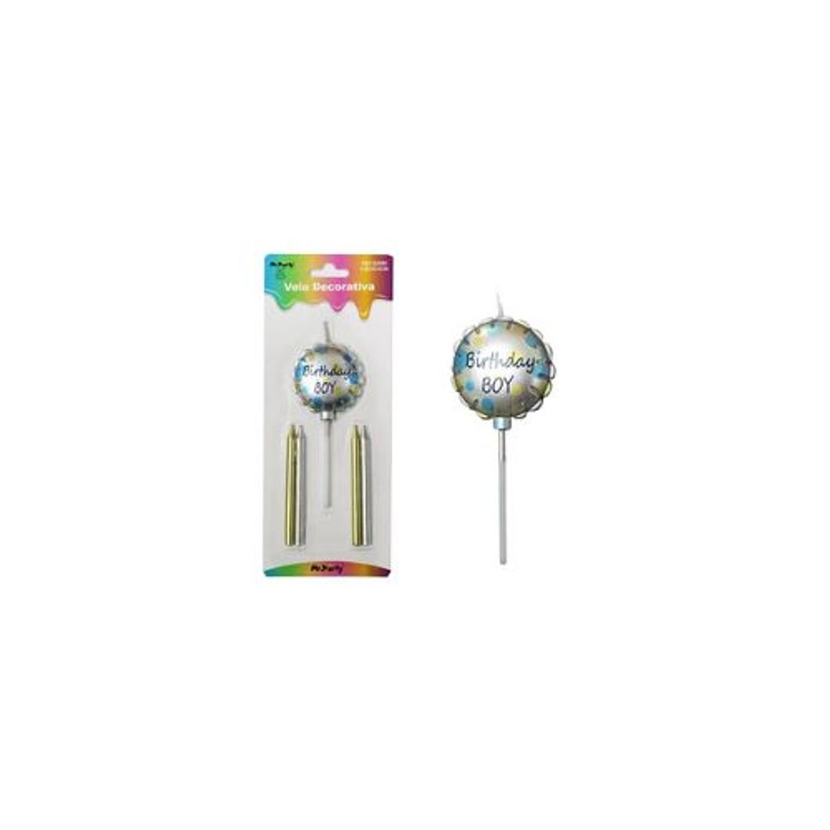 GENERICO - Vela de baby shower boy 08105cm
