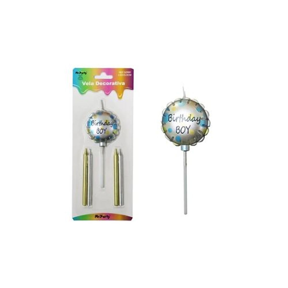 GENERICO - Vela de baby shower boy 08105cm
