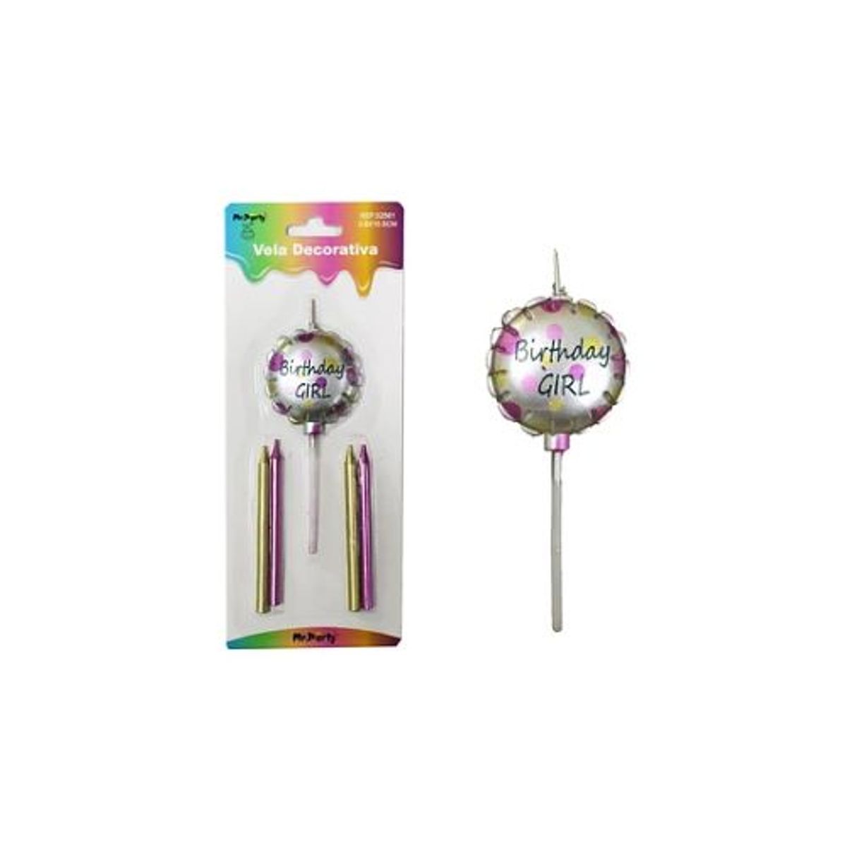 GENERICO - Vela de baby shower girl 08105cm