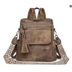 TNAKIEX - Mochila Cartera De Cuero Elegante A La Moda Para Mujer Chic