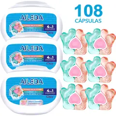 AILEDA - Detergente En Cápsulas Total 108 Cápsulas (sakura)