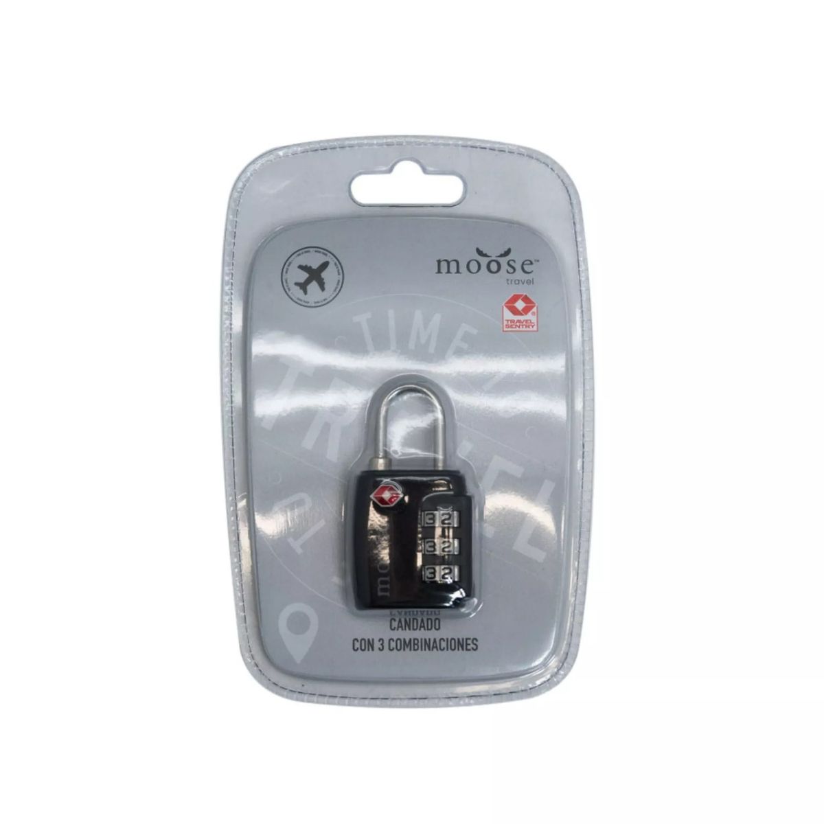 MOOSE - CANDADO NEGRO MOOSE COMBINACIÓN NUMÉRICA.