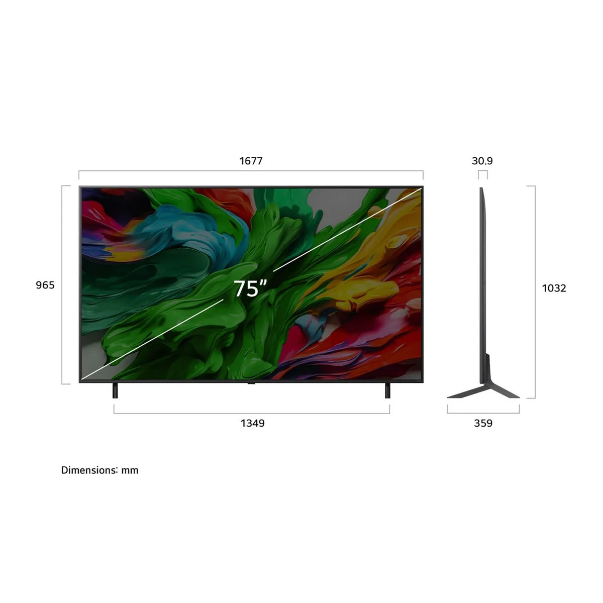 LG - Smart TV LG QNED 75 4K UHD 75QNED85ASG 2025 + Magic Remote Control