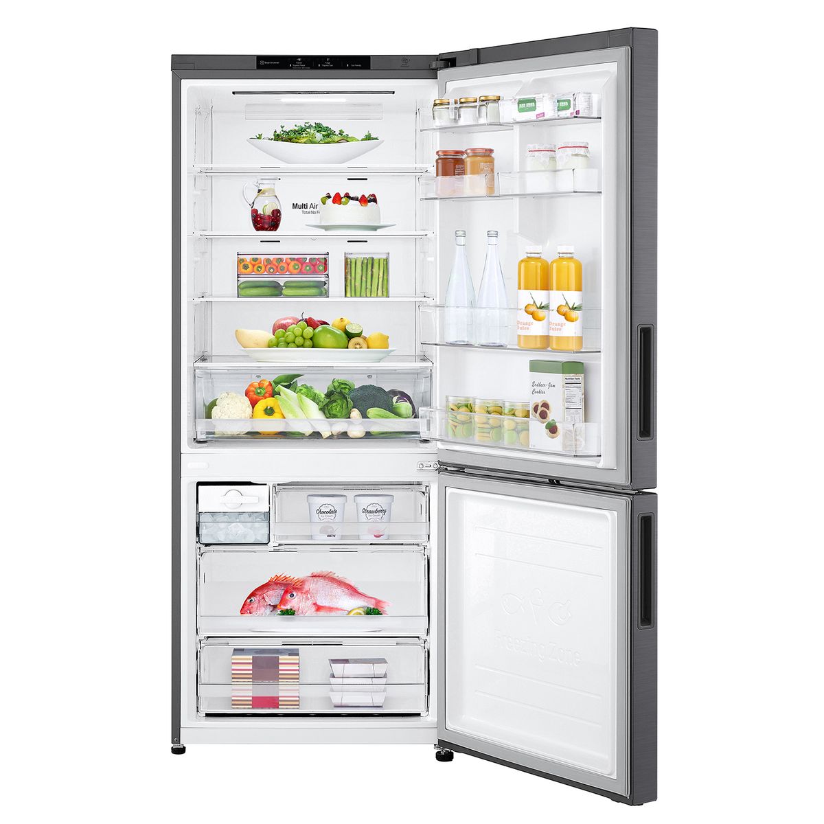 LG - Refrigerador Bottom Freezer LG 421 Litros con DoorCooling+ GB40BPG