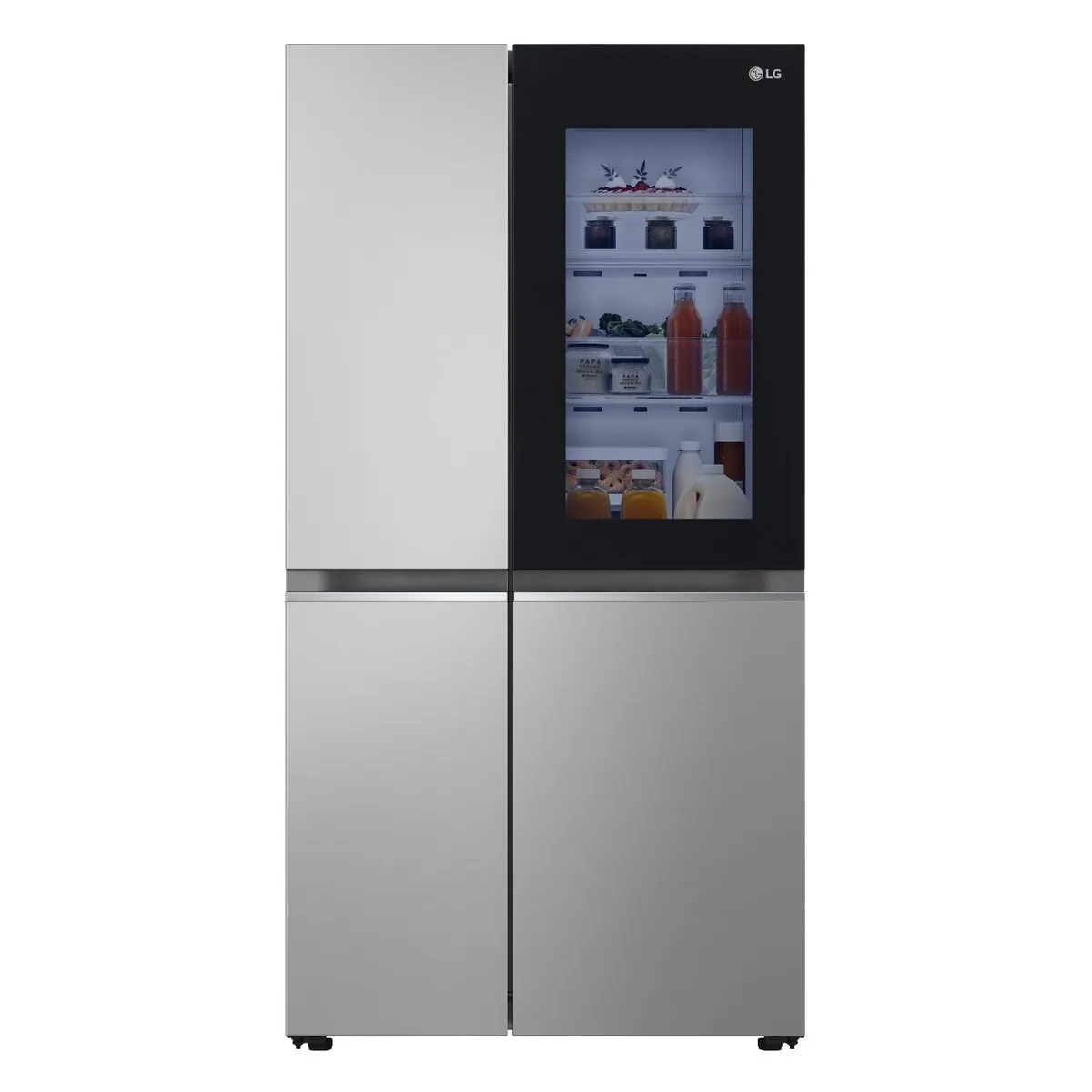 LG - Refrigerador Side by Side 647L con InstaView™ GS66BVP