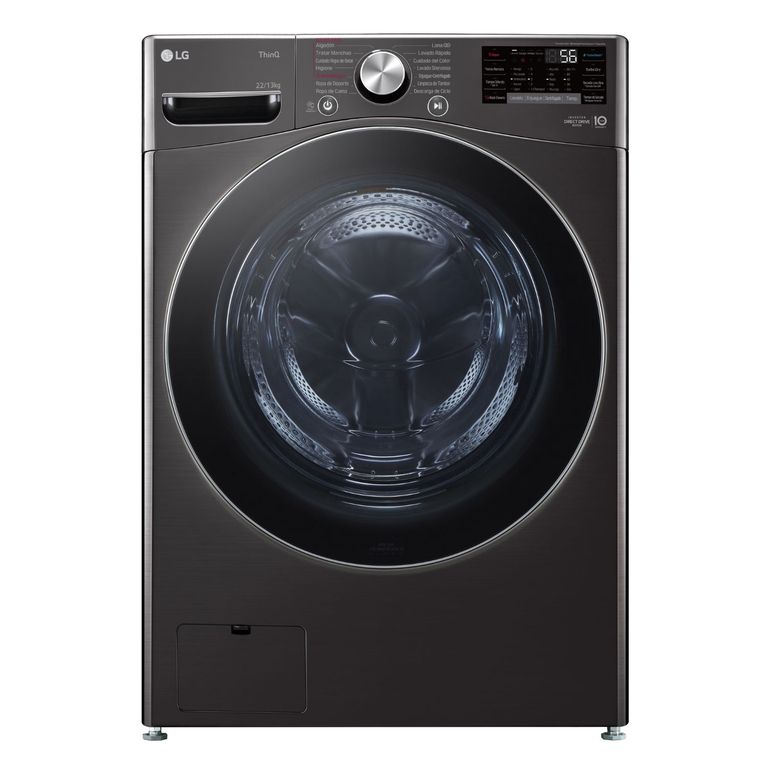 LG Lavadora Secadora Carga Frontal 22Kg 13Kg WD22BV2S6R con AIDD™ y Steam