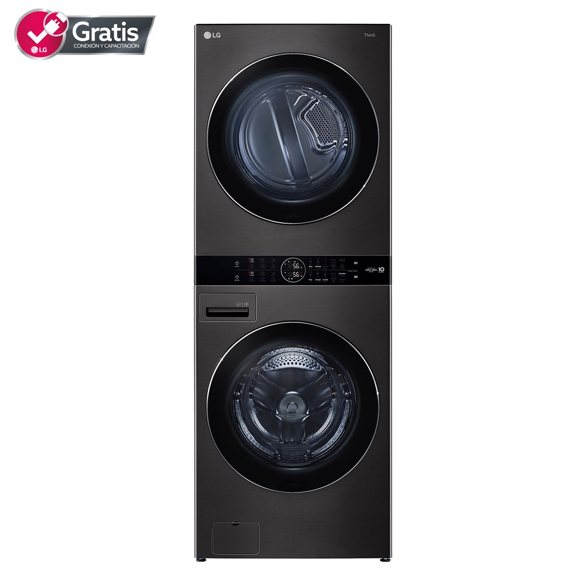 LG - WashTower™ Lavadora Secadora LG Carga Frontal 22Kg 16Kg WK22BS6 con AIDD™