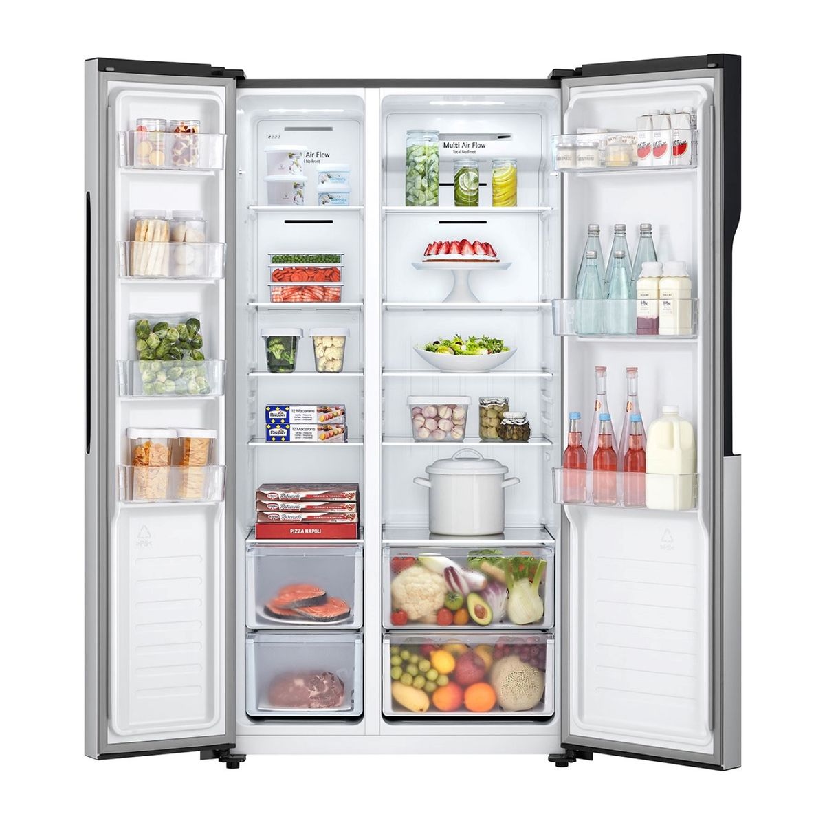 LG - Refrigerador Side by Side LG 509 Litros con Motor Smart Inverter Compressor GS51MPP