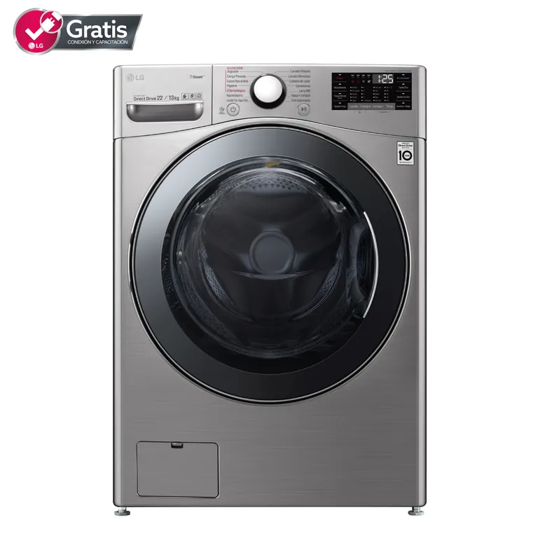 LG Lavadora Secadora Carga Frontal 22Kg 12Kg WD22VV2S6 con TurboWash™