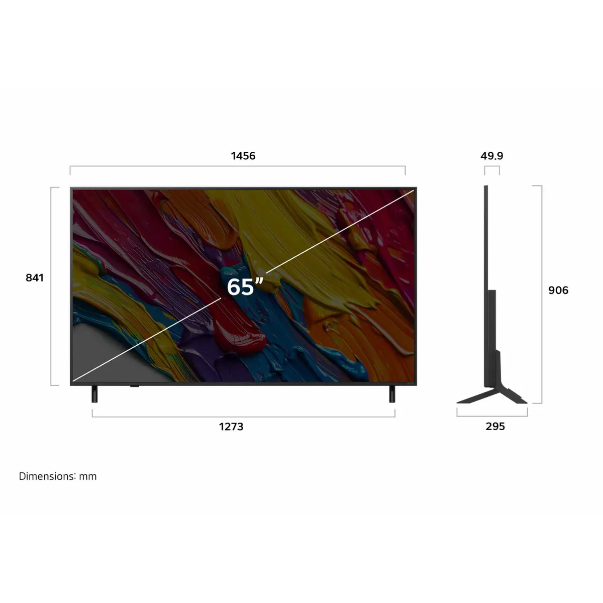 LG - Televisor QNED 65 Smart TV 4K UHD AI 65QNED82ASG 2025 + Magic Remote LG