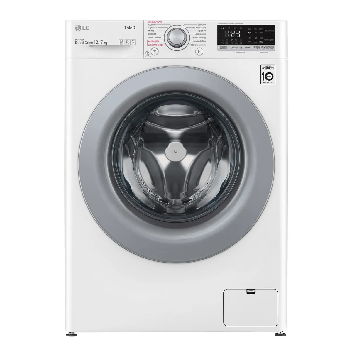 LG - Lavadora Secadora 12Kg-7Kg con AIDD™ WD12WVC5S6