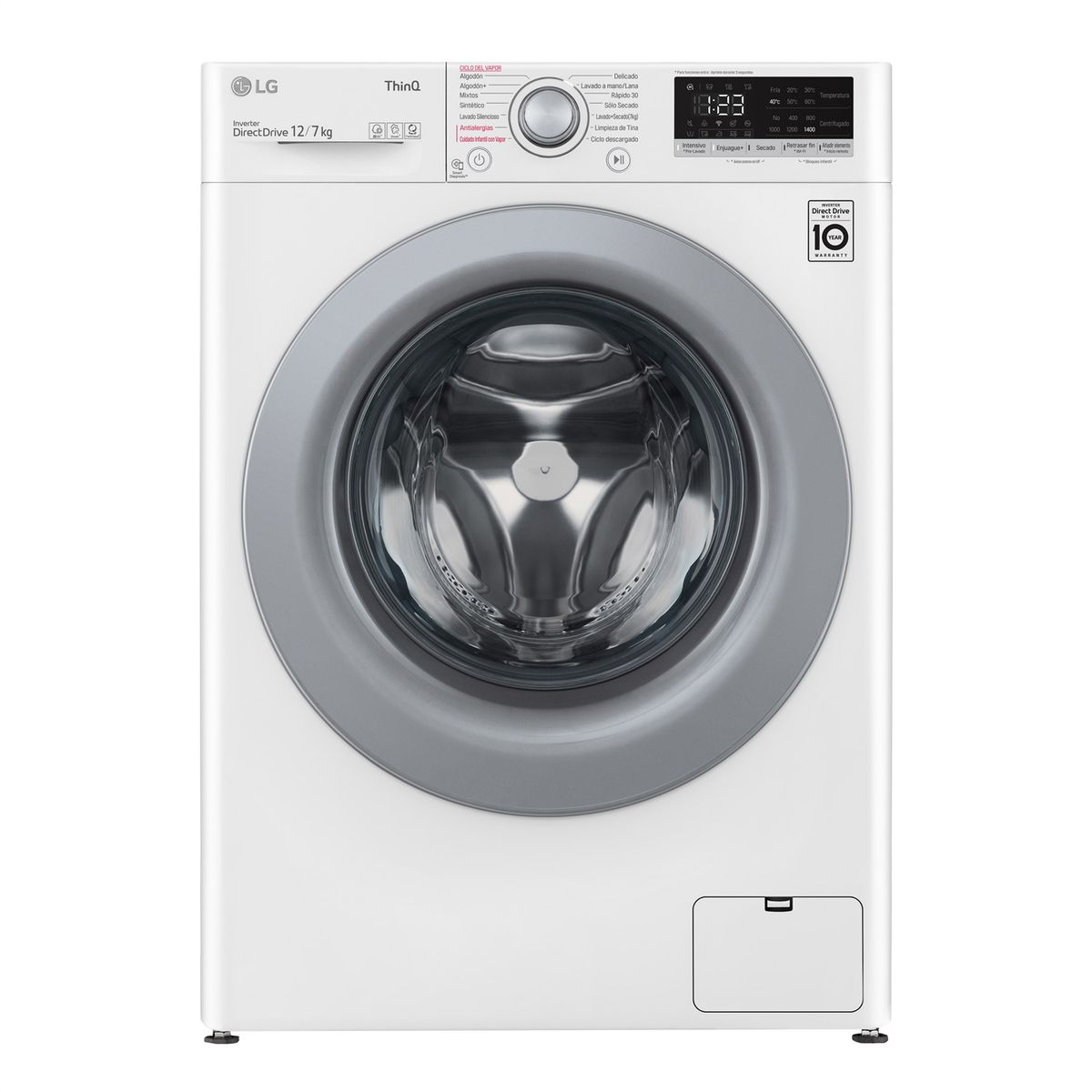 LG - Lavadora Secadora 12Kg-7Kg con AIDD™ WD12WVC5S6