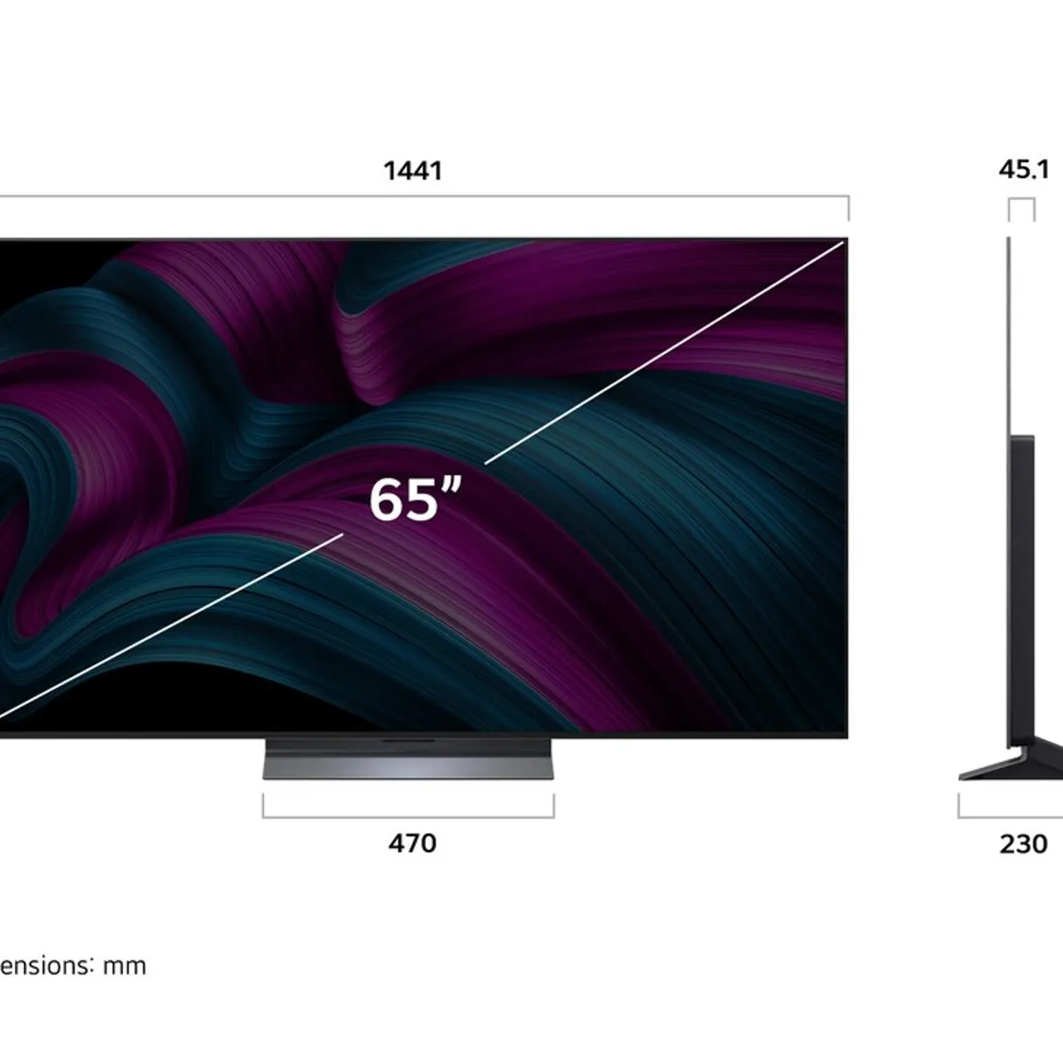 LG - Televisor OLED Evo 65" Smart TV 4K AI UHD OLED65C5ESA (2025)  + Magic Remote LG