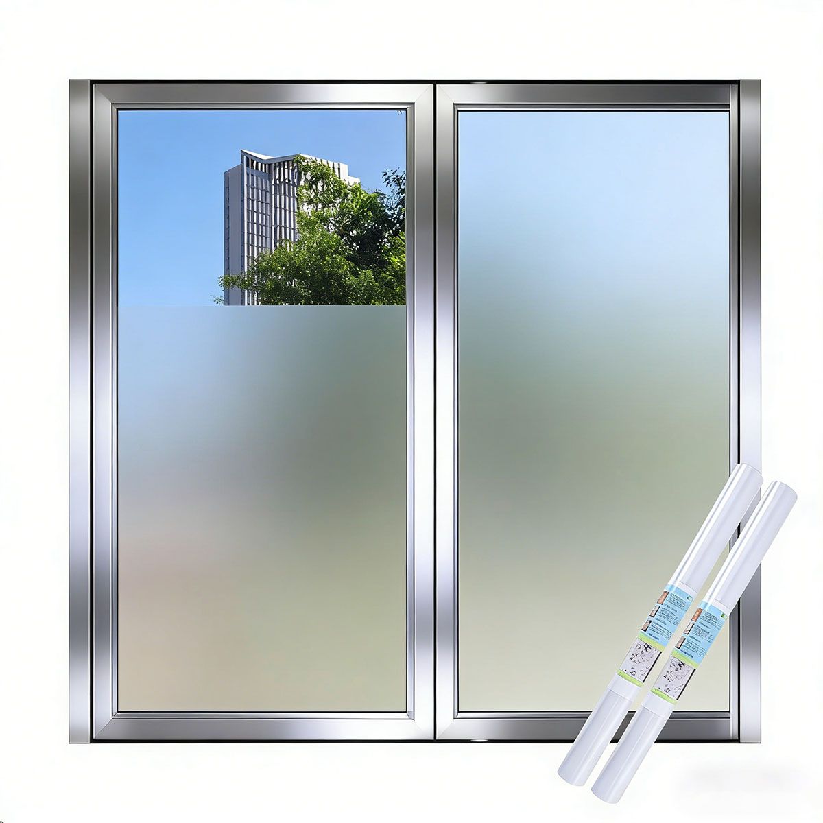 Película Para Ventana De Vidrio Esmerilado Blanco De 1 X 5 M, marca GENERICO - Foto Principal
