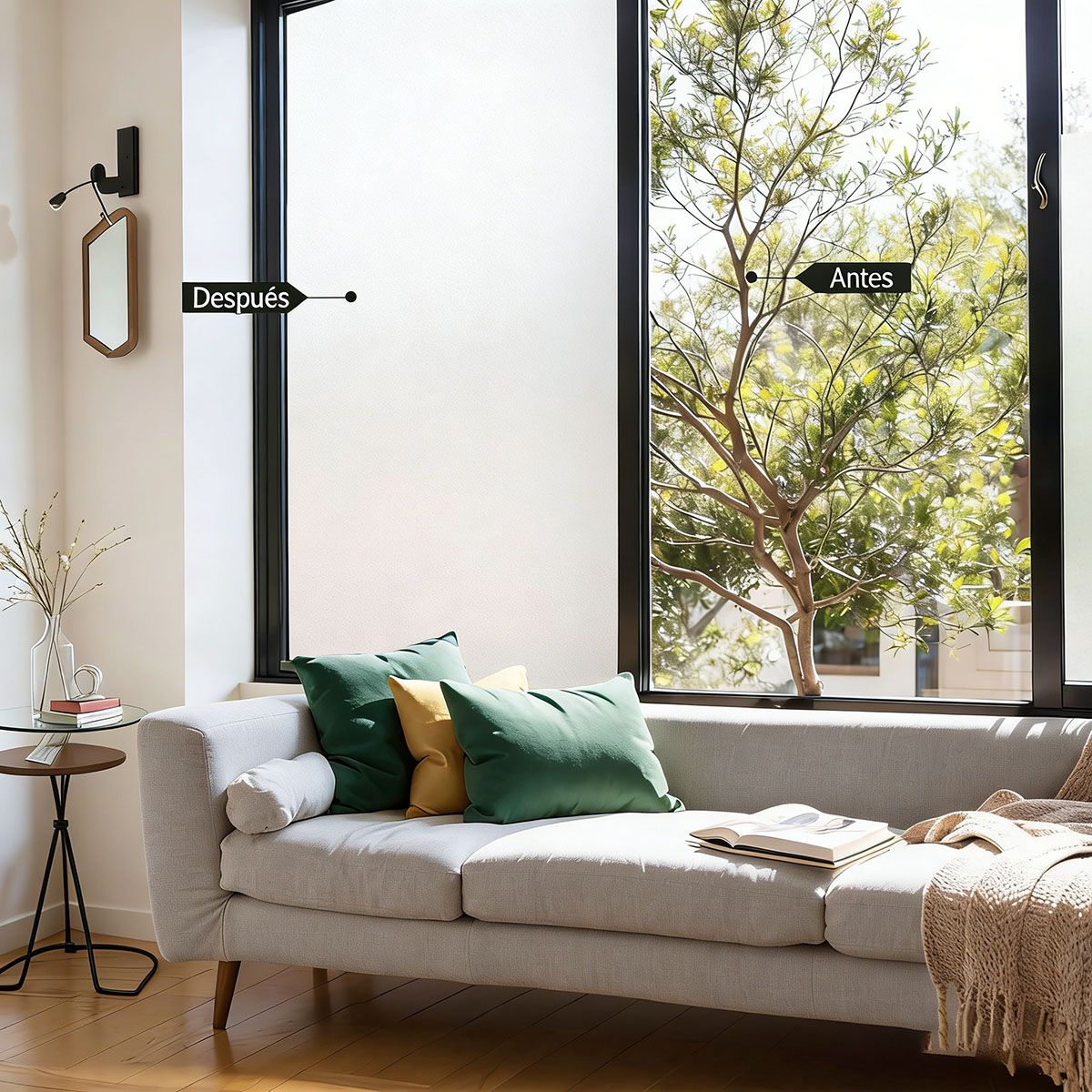 Película Para Ventana De Vidrio Esmerilado Blanco De 1 X 5 M, marca GENERICO - Foto 2