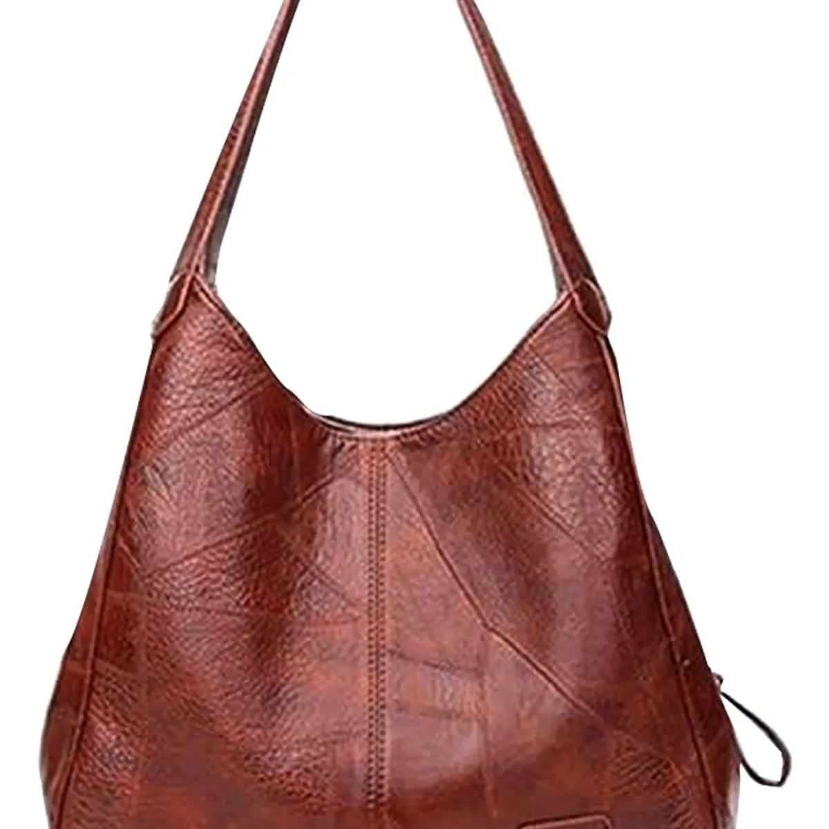 SUPERCENTER - Bolsa Hombro Cuero Suave Gran Capacidad Damas Bolsa Marrón