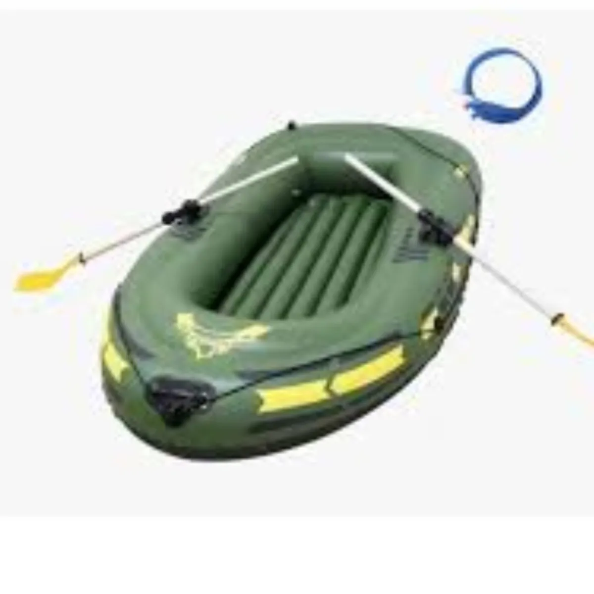 ANGELES DEL HOGAR - BOTE INFLABLE RESISTENTE CON REMOS 230X130CM