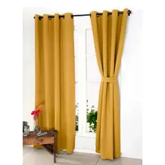 DORAL - Set Cortina Térmica Blackout Victoria 140x220 mostaza