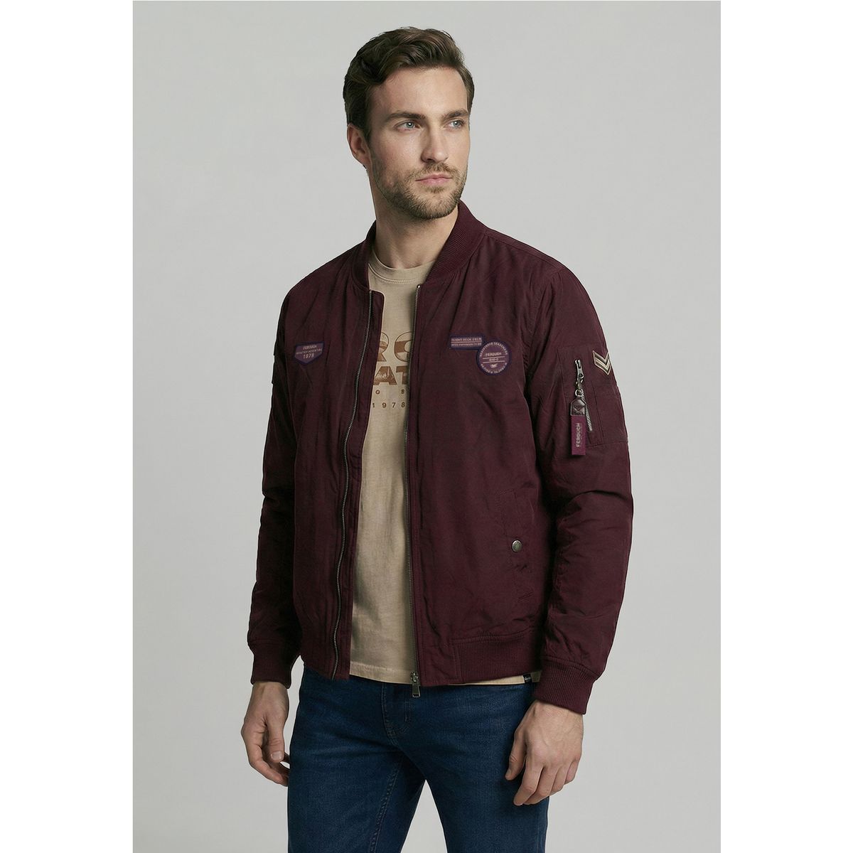 FEROUCH - Chaqueta Pilot Bomber Plum Ferouch