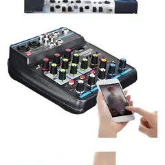 ANGELES DEL HOGAR - Consola De Mezclas Profesional De 4 Canales