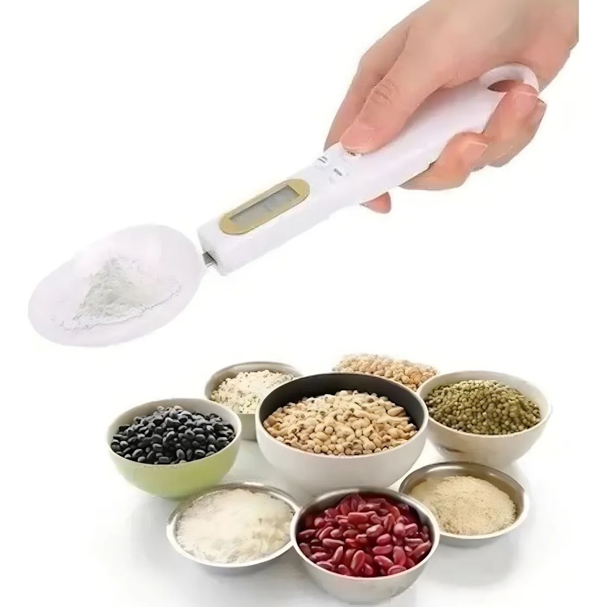 GENERICO - Cuchara Pesa Gramera Electrocnica Medidora De Cocina