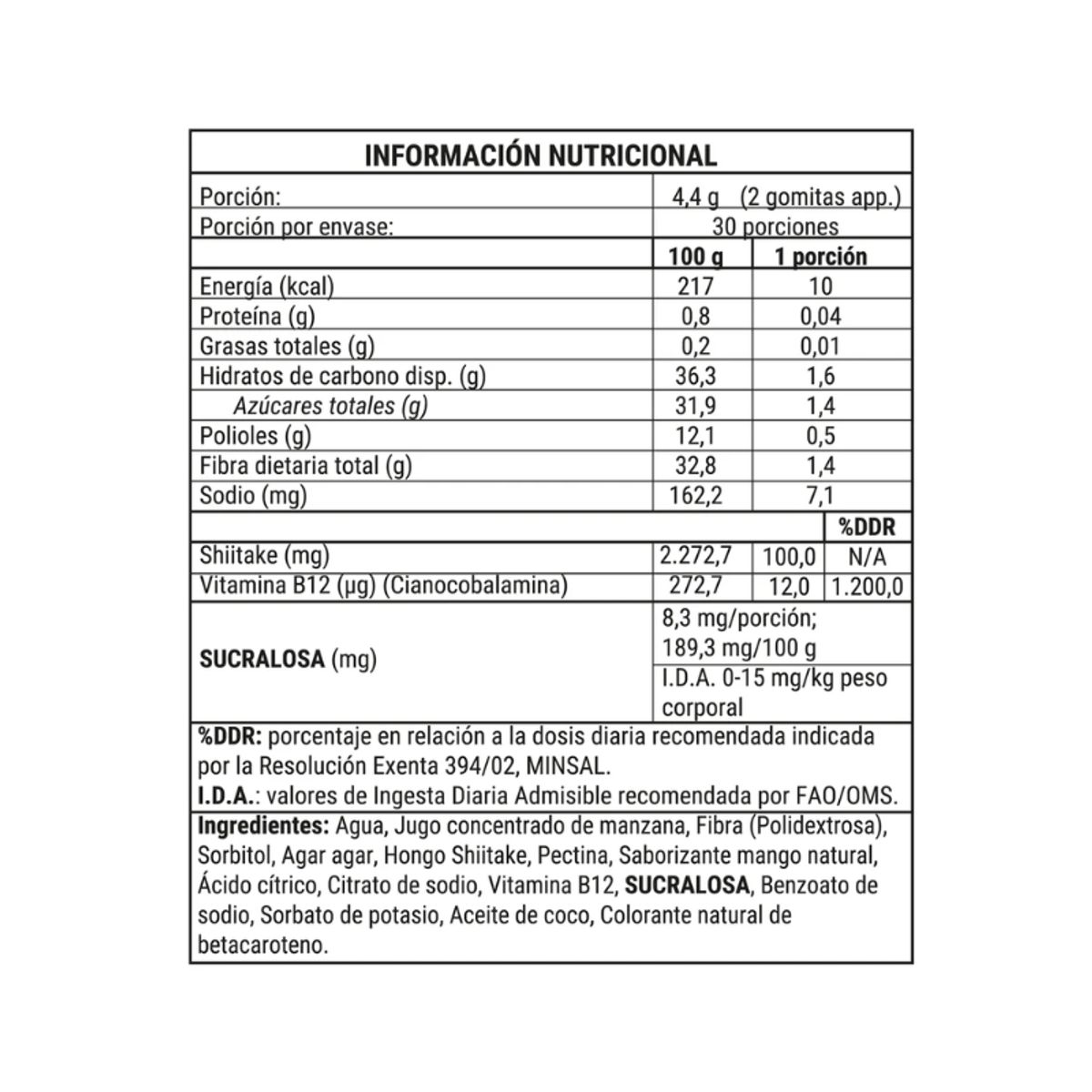 NEWPHARMA - Shiitake Mushroom Gummies 60 Gomitas Newpharma