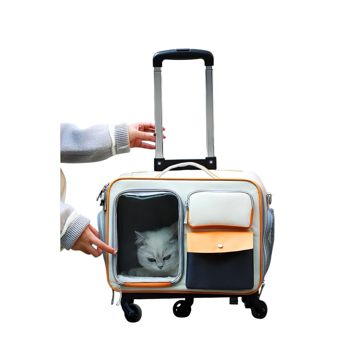 LUBABYCAS - Maleta Mochila Bolso Perros Gatos 3 En 1 Cute By LuBabycas