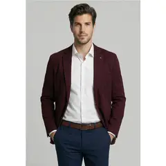 FEROUCH - Blazer Stanford Burgundy