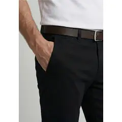 FEROUCH - Pantalón Twill Without Pleats L/33 Black