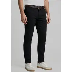 FEROUCH - Pantalón Twill Without Pleats L/33 Black