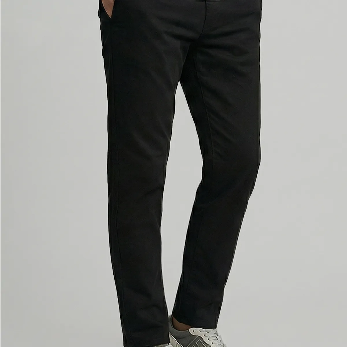 FEROUCH - Pantalón Twill Slim /33 Black Ferouch