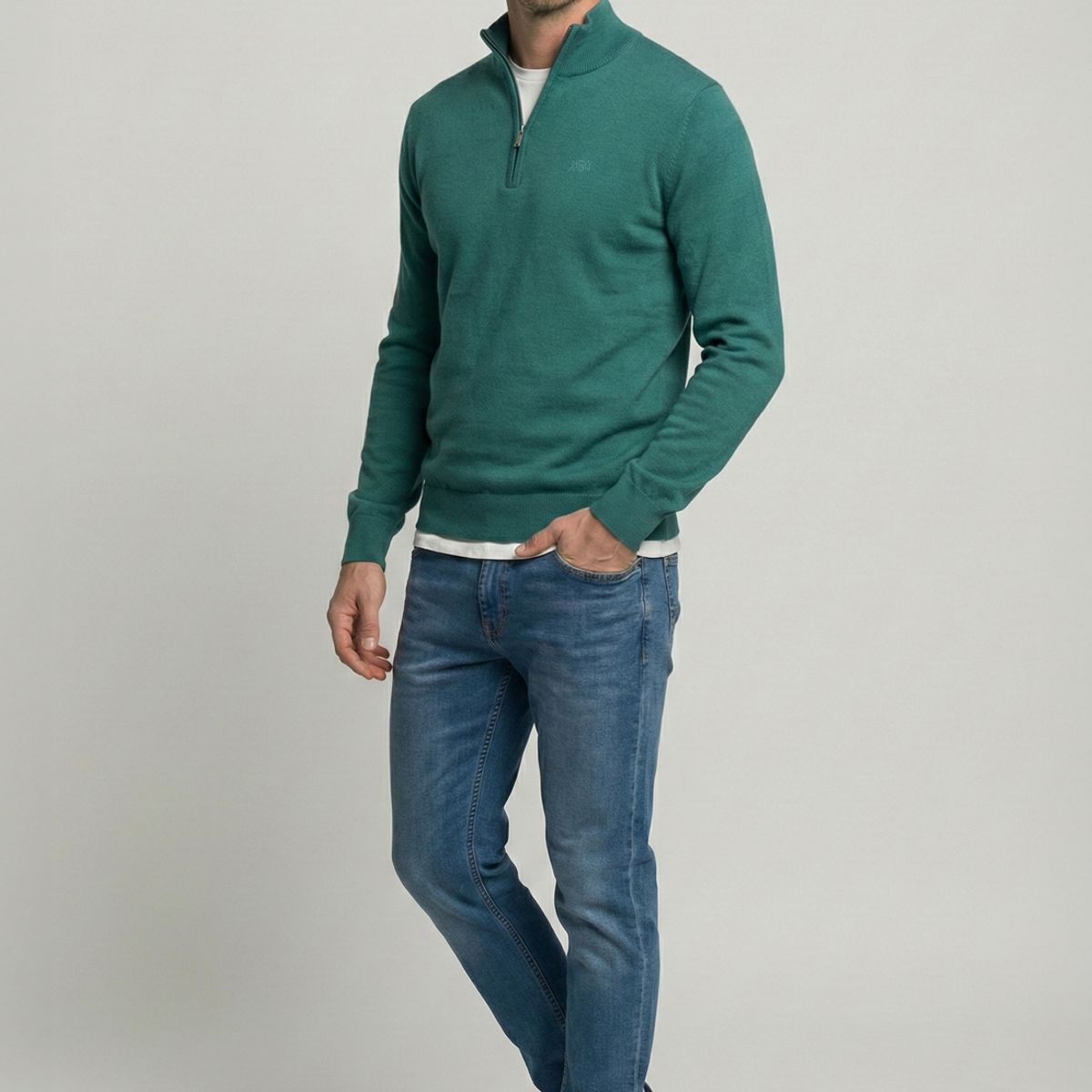NEW MAN - Sweater Ledesma Emerald New Man