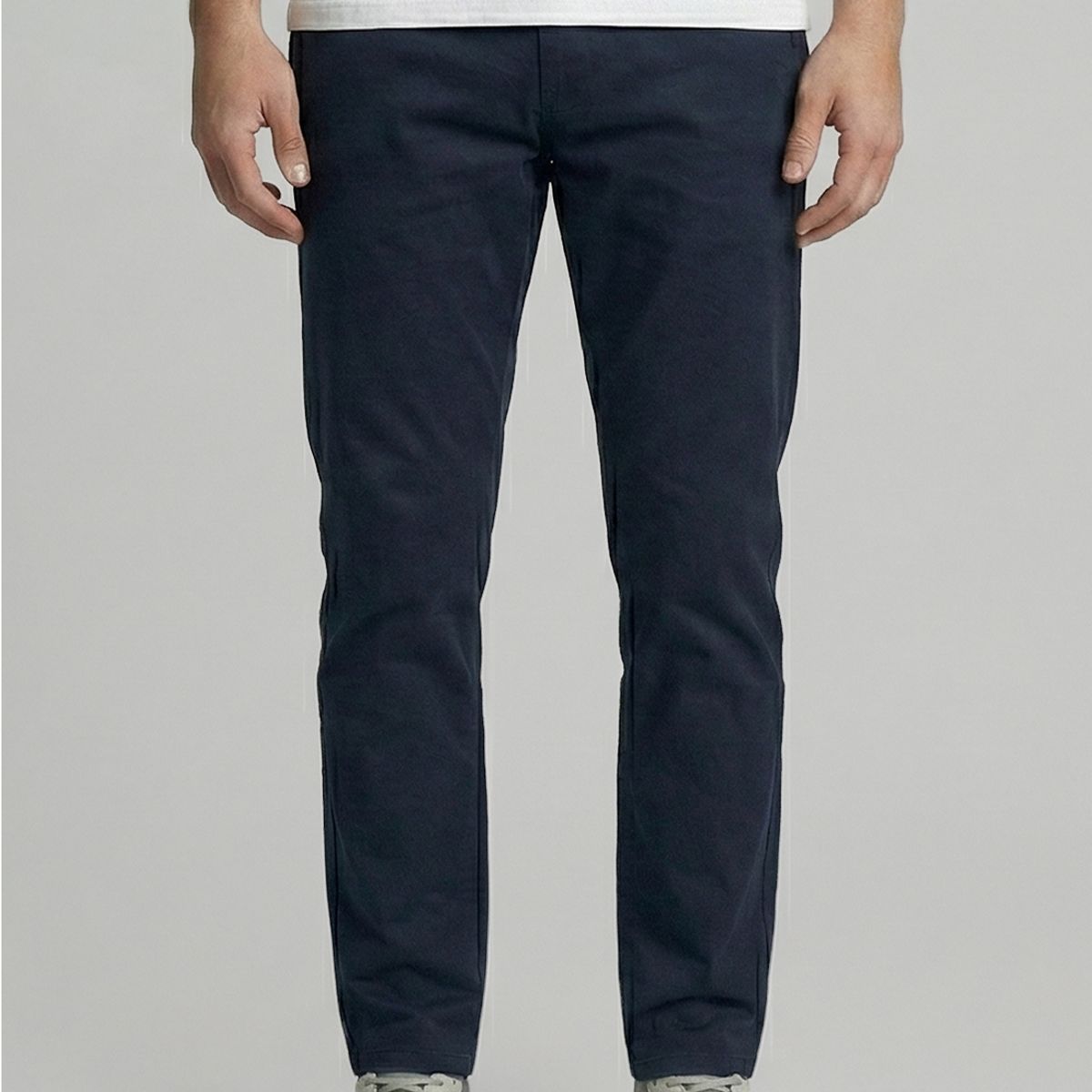 FEROUCH - Pantalón Twill Without Pleats L/33 Navy Ferouch