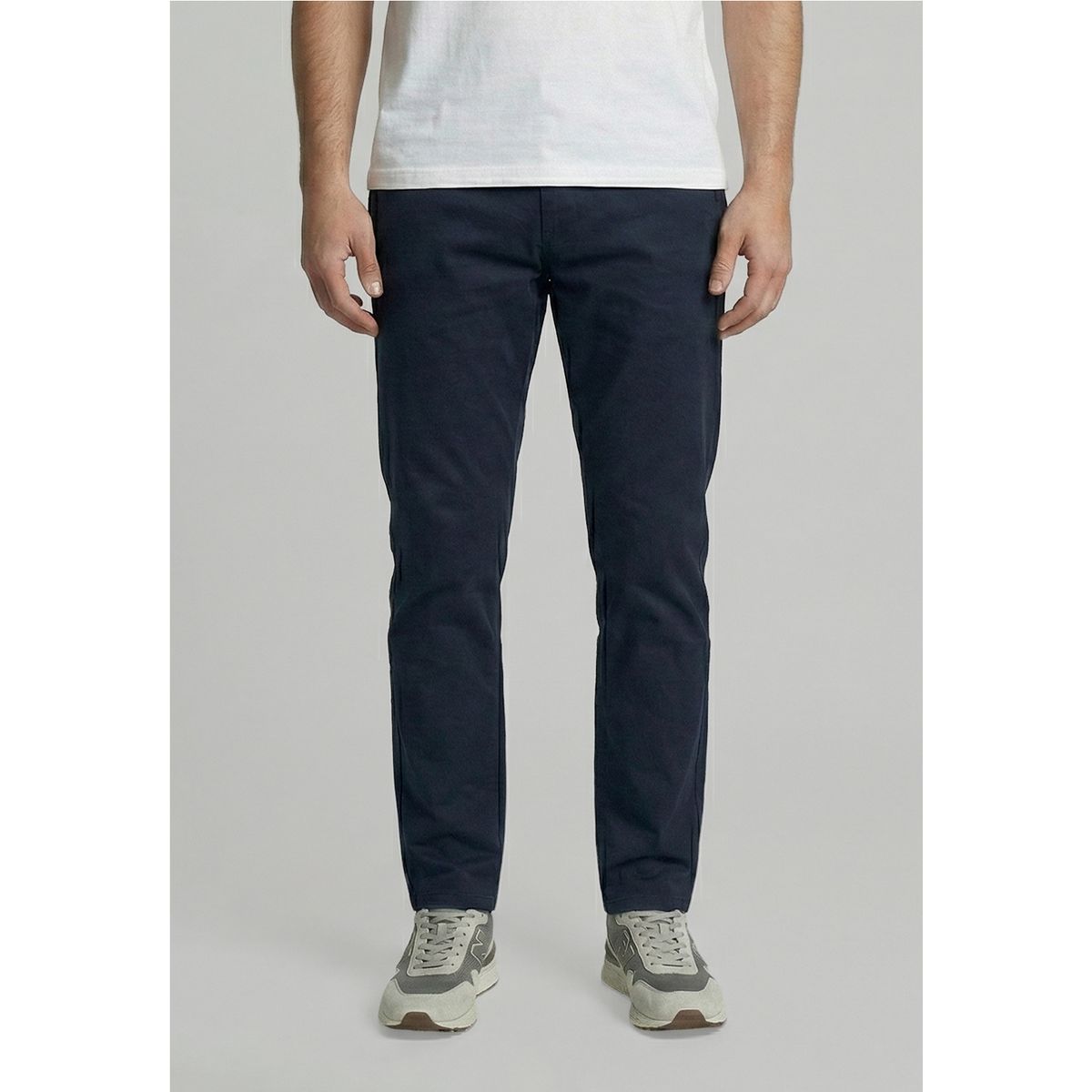 FEROUCH - Pantalón Twill Without Pleats L/33 Navy Ferouch