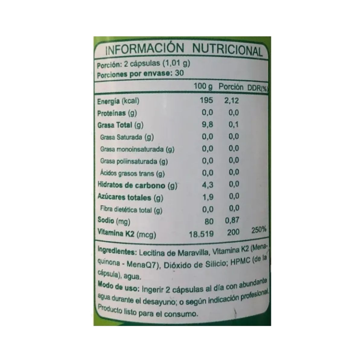 FNL - K2 Linea Vegana 60 Capsulas FNL