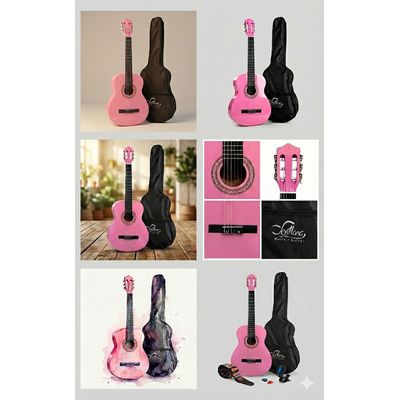 Imagen 2 del producto Guitarra Clásica 8455 Infantil 30” Rosa + Funda Protectora