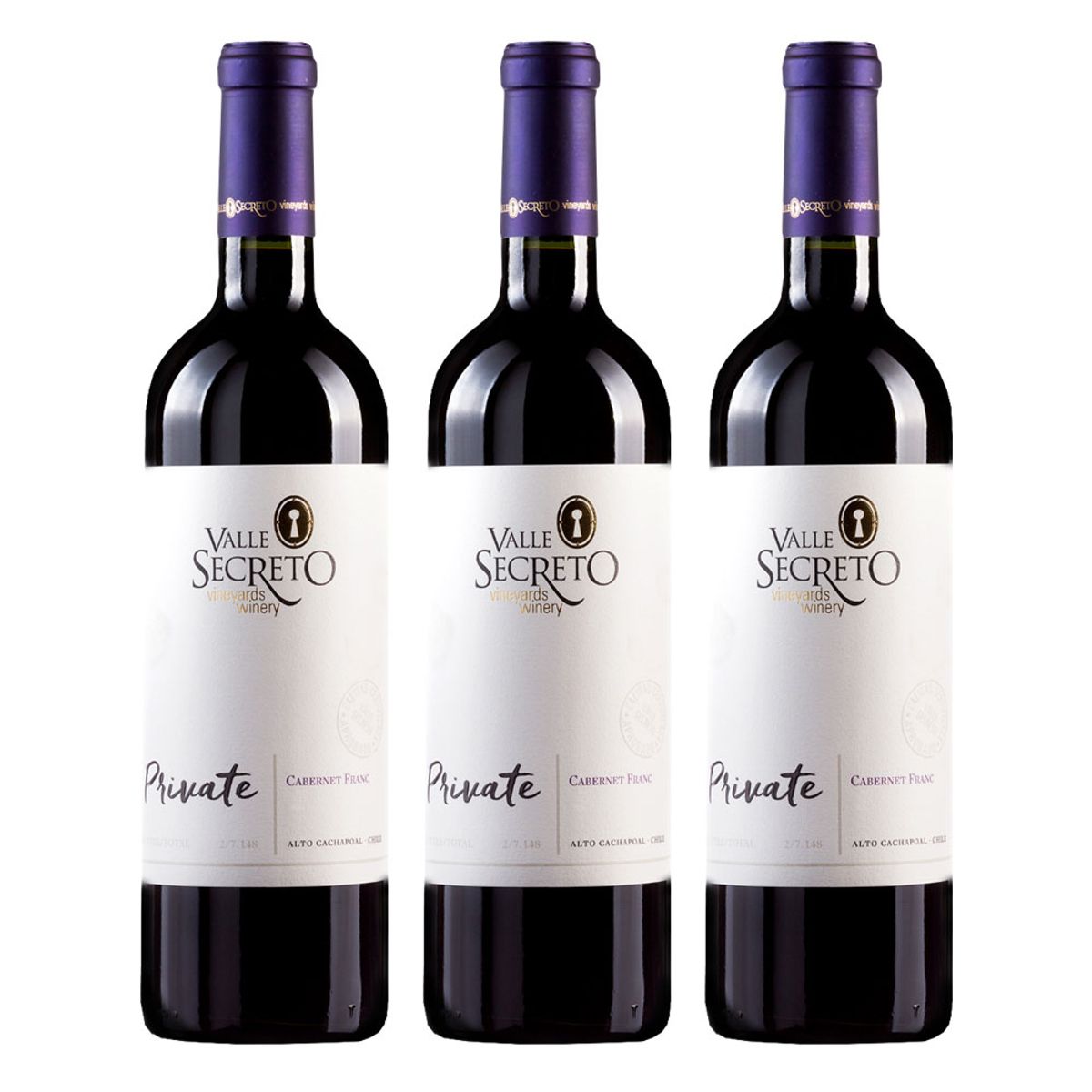 VALLE SECRETO - 3 Vinos Valle Secreto Private Cabernet Franc