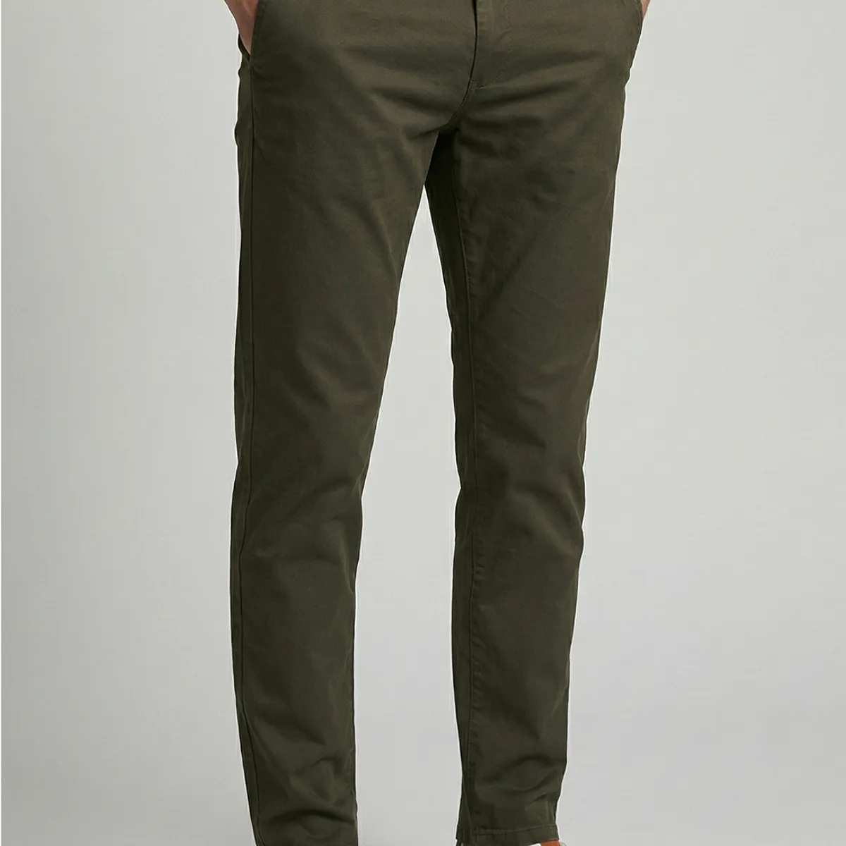 FEROUCH - Pantalón Twill Without Pleats L/33 Military Ferouch