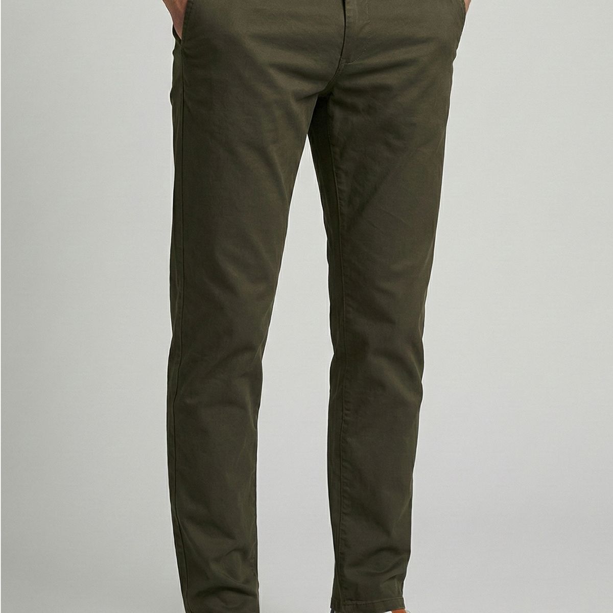 FEROUCH - Pantalón Twill Without Pleats L/33 Military Ferouch