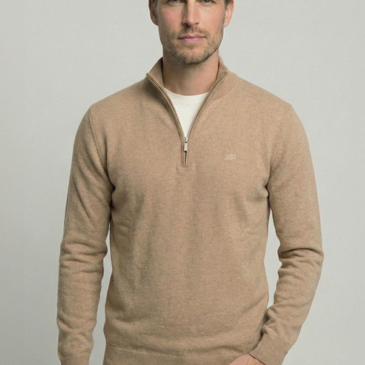 NEW MAN - Sweater Ledesma Oat New Man