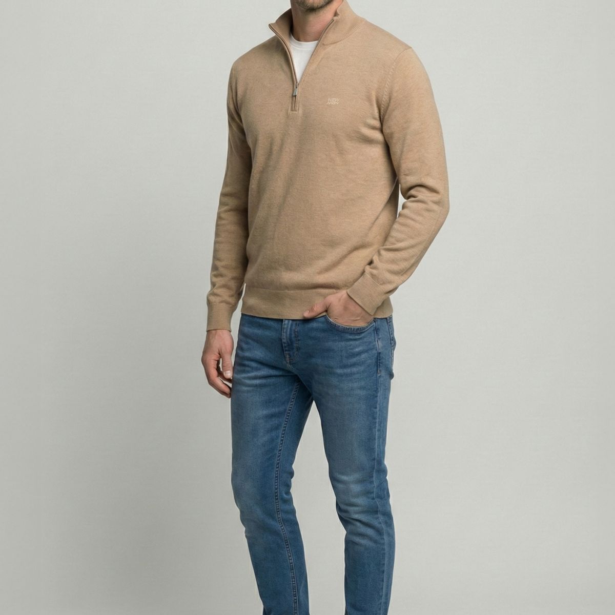 NEW MAN - Sweater Ledesma Oat New Man