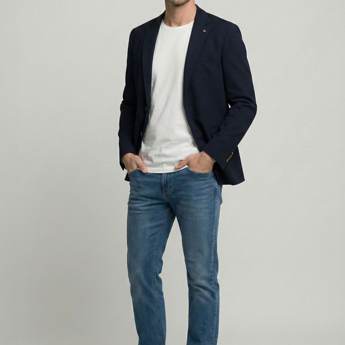 NEW MAN - Blazer Toulouse Marine New Man