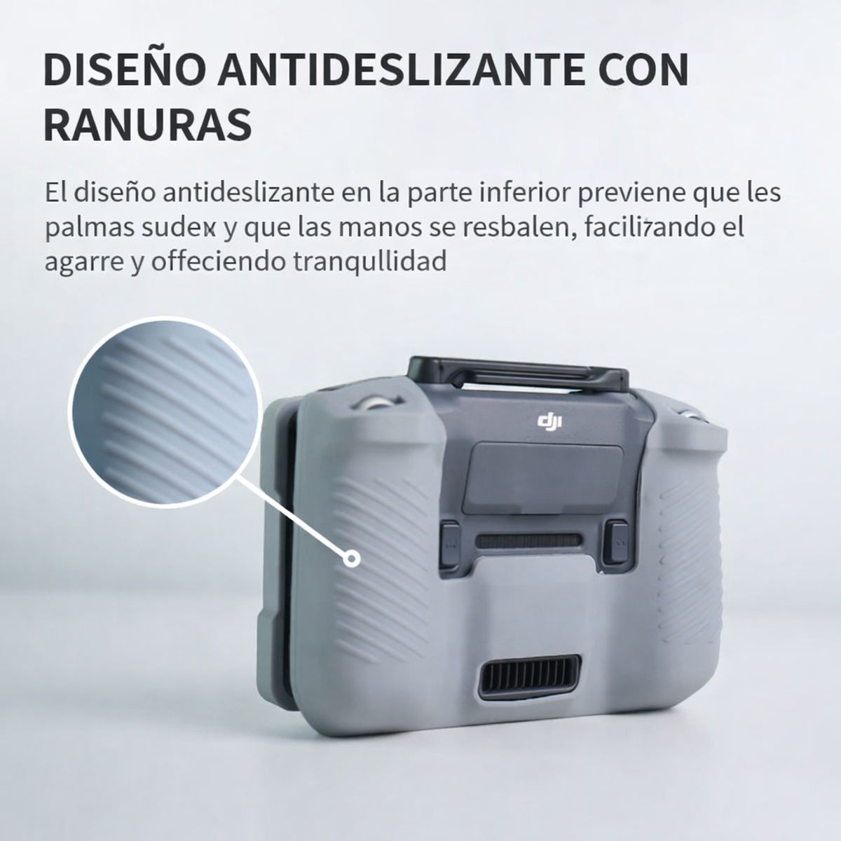 DJI - DJI RC PRO 2 Funda silicona y protector de pantalla gris